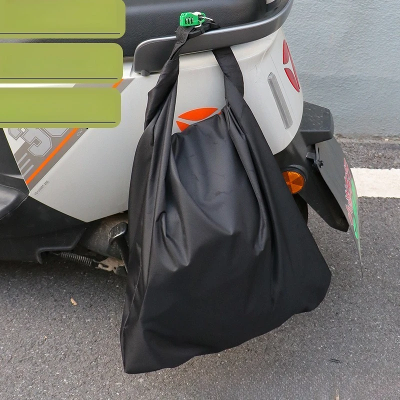 Oxford Cloth Helmet Bag Motorcycle Electric Vehicle Helmet Full Helmet Anti-theft Bag Waterproof Storage Courier Bag Anti-theft