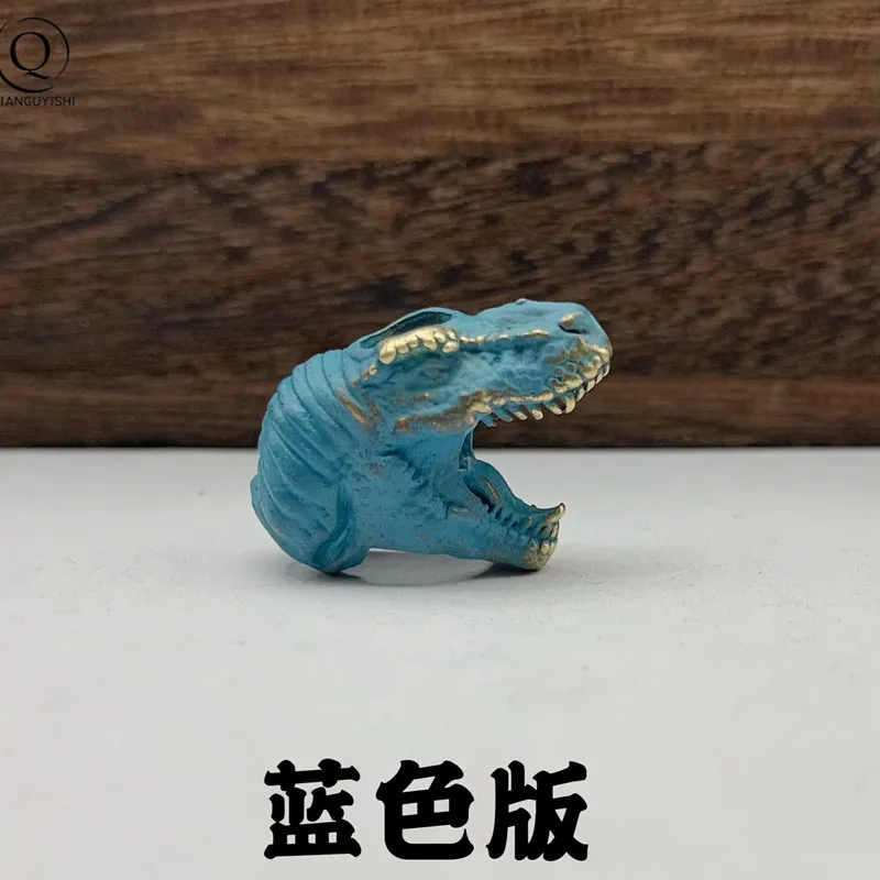 2022 Jurassic Tyrannosaurus  Brass Knife Bead Jewelry DIY Paracord Hangings Accessories Animal EDC Outdoor Tool Lanyard Pendants