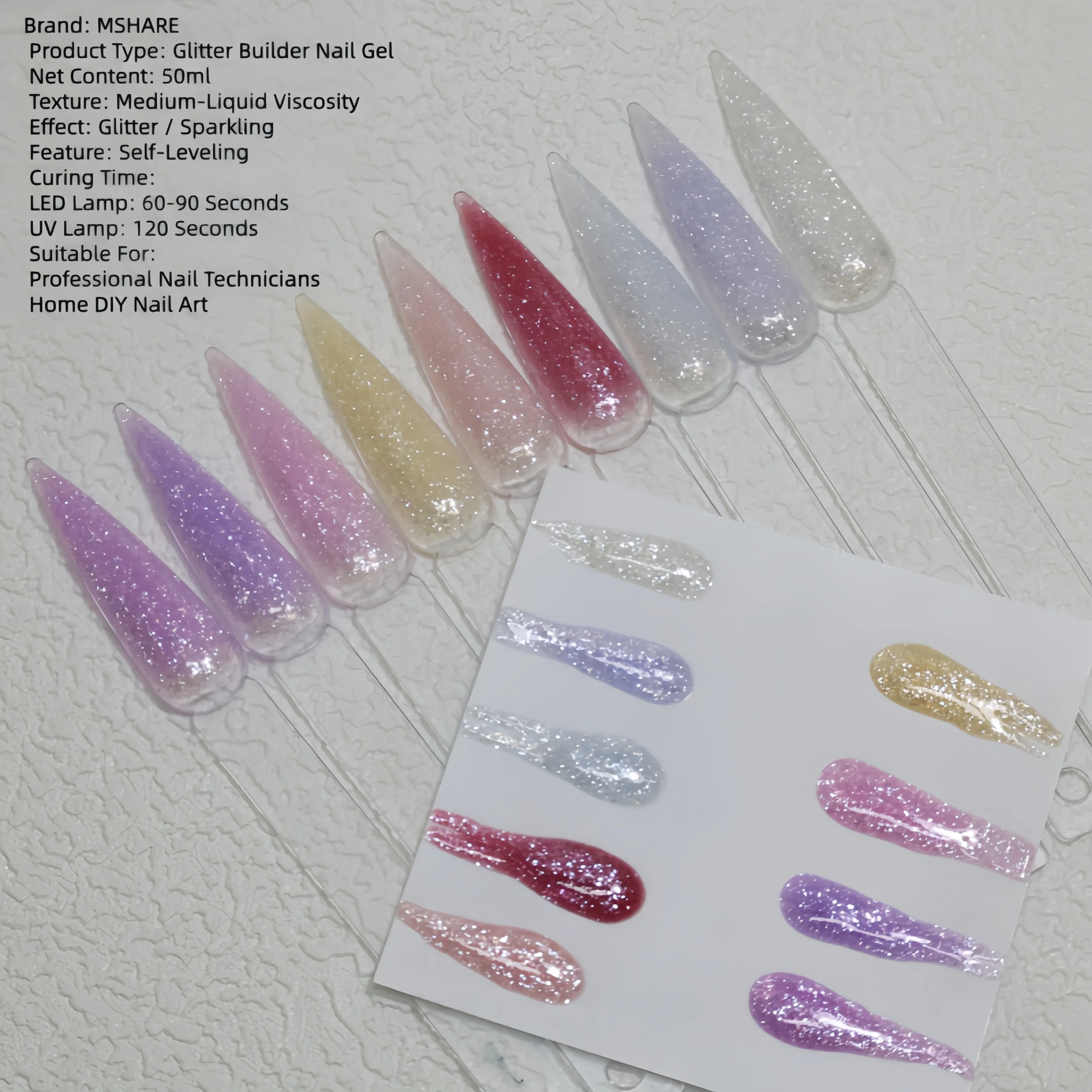 MSHARE 50ml Glitter Builder Na - Glitter Powder Resin review and price