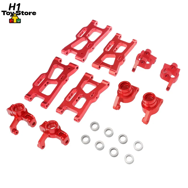 

Weili 144016 144018 Suspension Upgrade Kit Metal Arms & Rear Hubs Set Heavy Duty Steering System