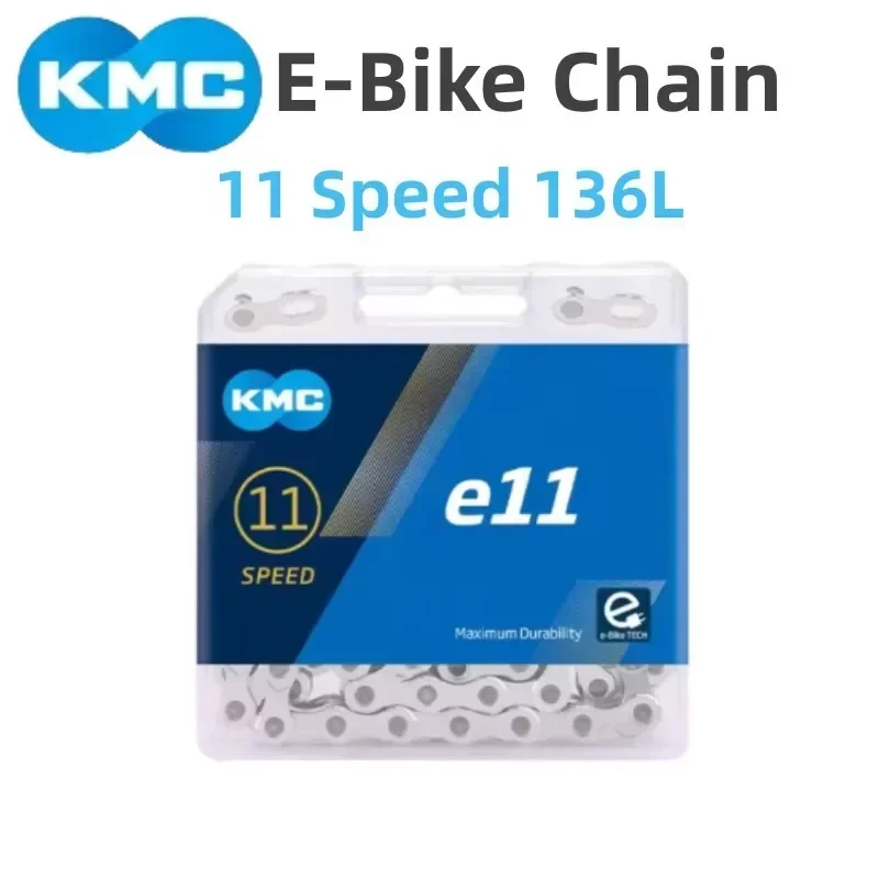 KMC E-Bike Chain e9 e10 e11 e12 136L الصندوق الأصلي متوافق مع سلاسل الدراجات الكهربائية MTB/الطريق 9 10 11 12 سرعة