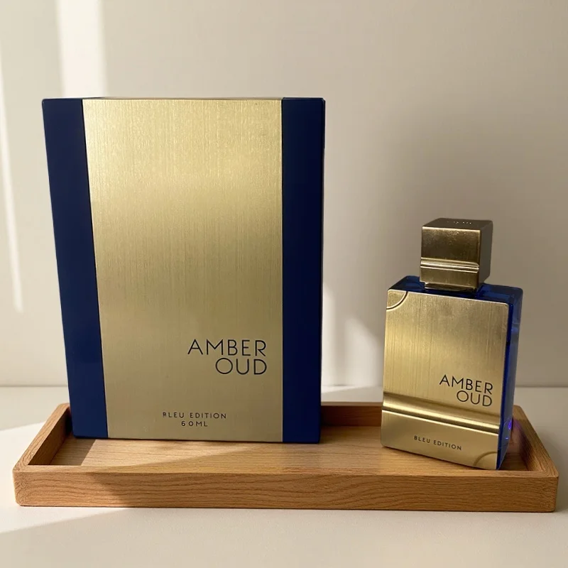 Amber Oud Bleu Edition Men's Eau De Parfum, Warm Woody Scent, Perfect Present for Any Occasion