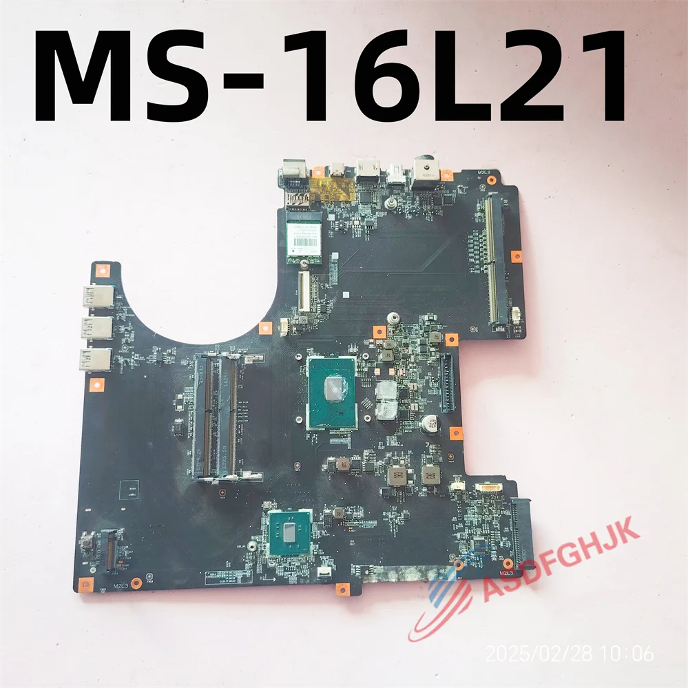 

MS-16L21 FOR MSI GT62VR 6RE MOTHERBOARD WITH I7-6700HQ TEST OK