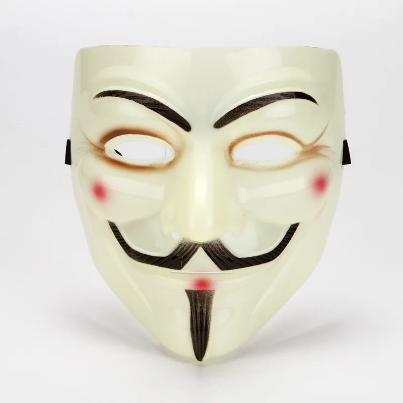 Movie Cosplay V for Vendetta Hacker Mask Anonymous Guy Fawkes Halloween Christmas Party Gift for Adult Kids Film Theme Mask