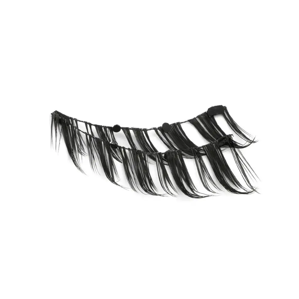 Reusable Magnetic Eyelashes Winged Long-Lasting Magnetic 3D Mink Lashes No Glue Needed False Eyelashes with Tweezer Eye Makeup