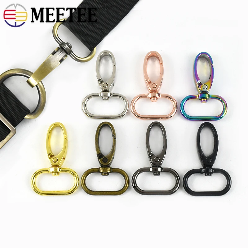 

10/20Pcs 13-38mm Metal Buckles for Bag Straps Swivel Lobster Clasp Keychain Handbag Wallet Hooks DIY Bags Hardware Accessories