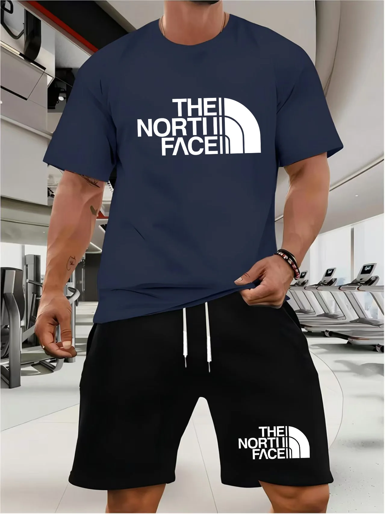 Two Piece Suits Men Designer Clothing Men Short Suits Summer Men Suits Men Sportswear Clothing Sportswear Fitness Sportswear image 3