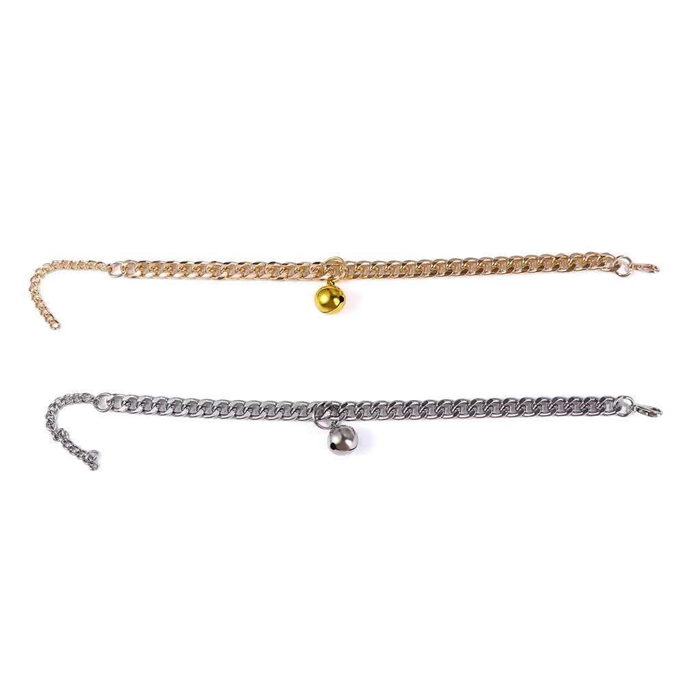 Pet Collar Fashion Bell Decor Aluminum Dog Cat Collar Pet Necklace Jewelry Clothing Accessories Supplies