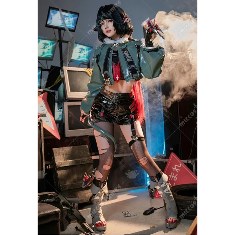 25COSWomen's Doe Cosplay زي سترة وسراويل سترة مع آذان حقيبة الخصر