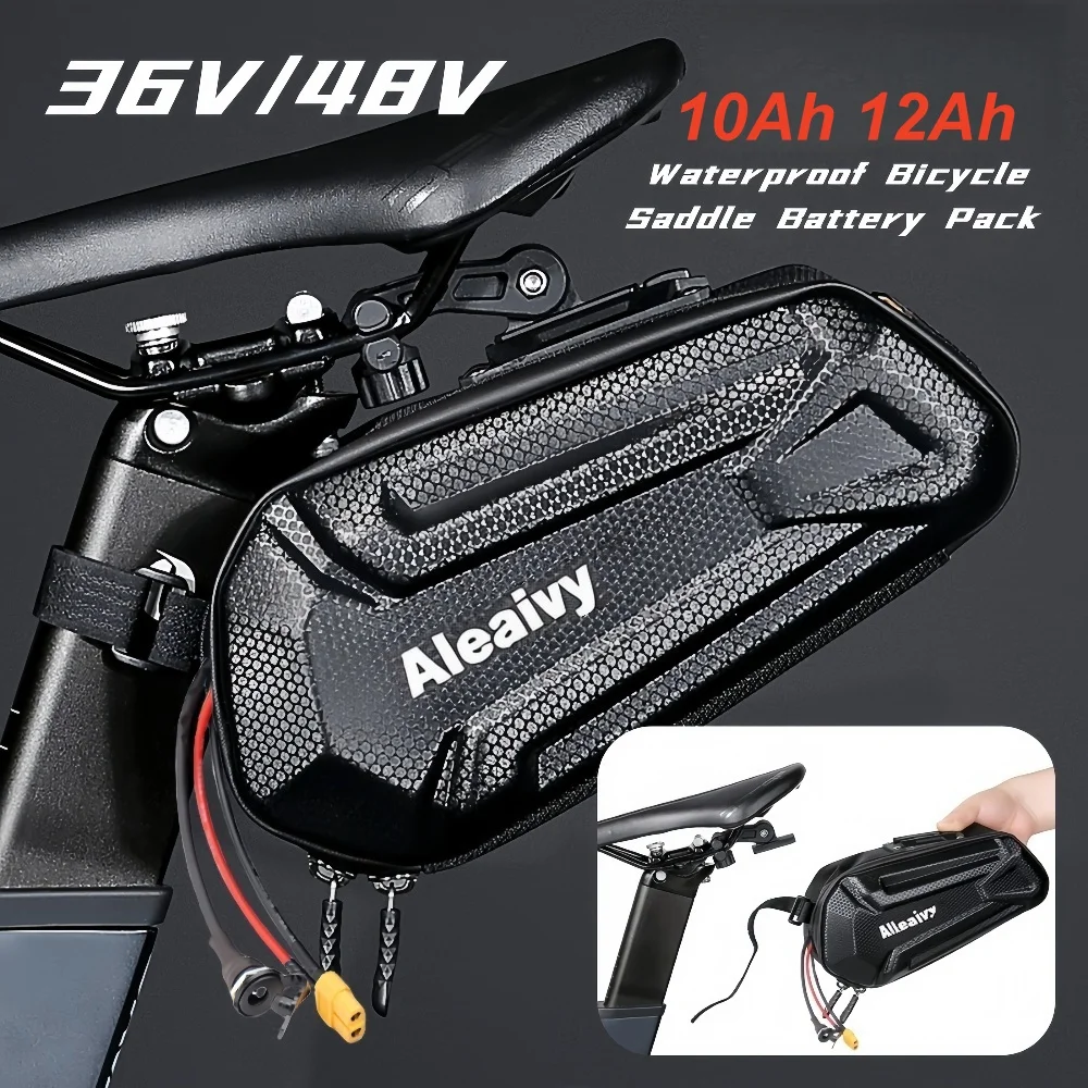 60V 52V 48V 36V 방수 배터리 팩, 6Ah 8Ah 10Ah 12Ah 18Ah 자전거용 리튬 배터리 250W-1000W, 충전기 포함