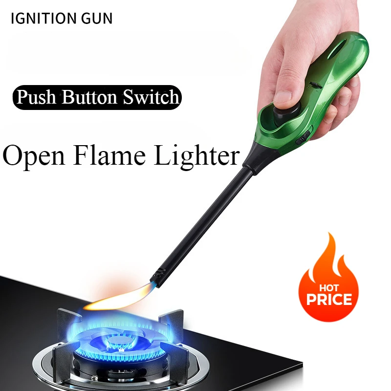 

Open Flame Ignition Gun Gas Stove Natural Gas Kitchen Extended Lighter Candle Factory Direct Sale Lighters & Smoking Accessorie