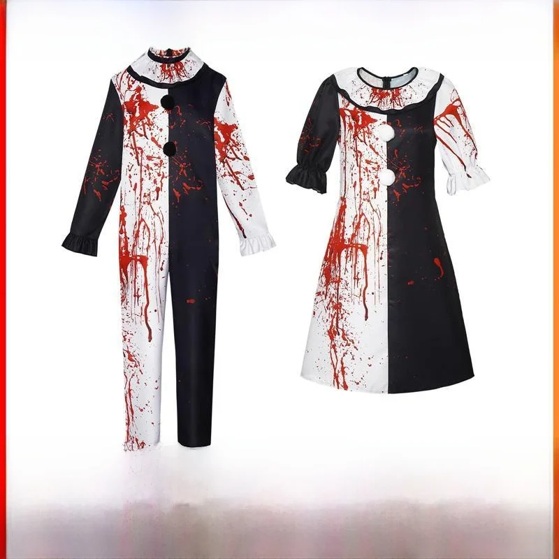 

loween Jester Cosplay Costume Men Women Stage Performance Outfit Bloodstained Jester Suit Traditional Chinese Opera Costume