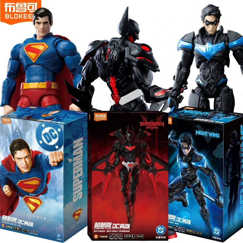 

Коллекционная фигурка Blokees DC Justice League: Найтвинг, Супермен, Бэтмен (Брюс Уэйн), 15 см, с подвижными суставами, модель игрушки