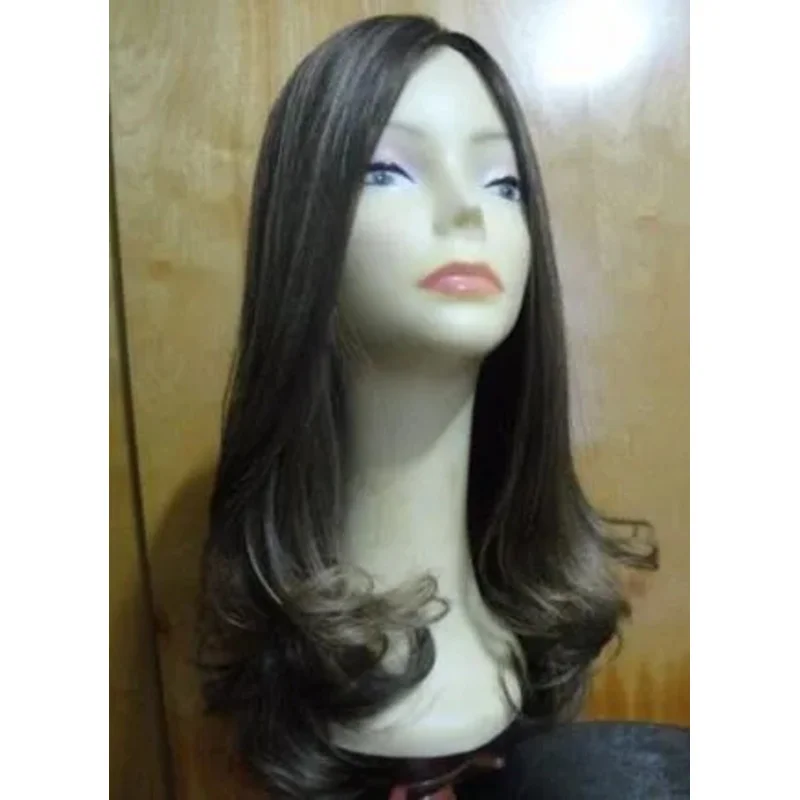 

European Sheitel 23" Multidirectional Wig Medium Brown& Highlights 10-4