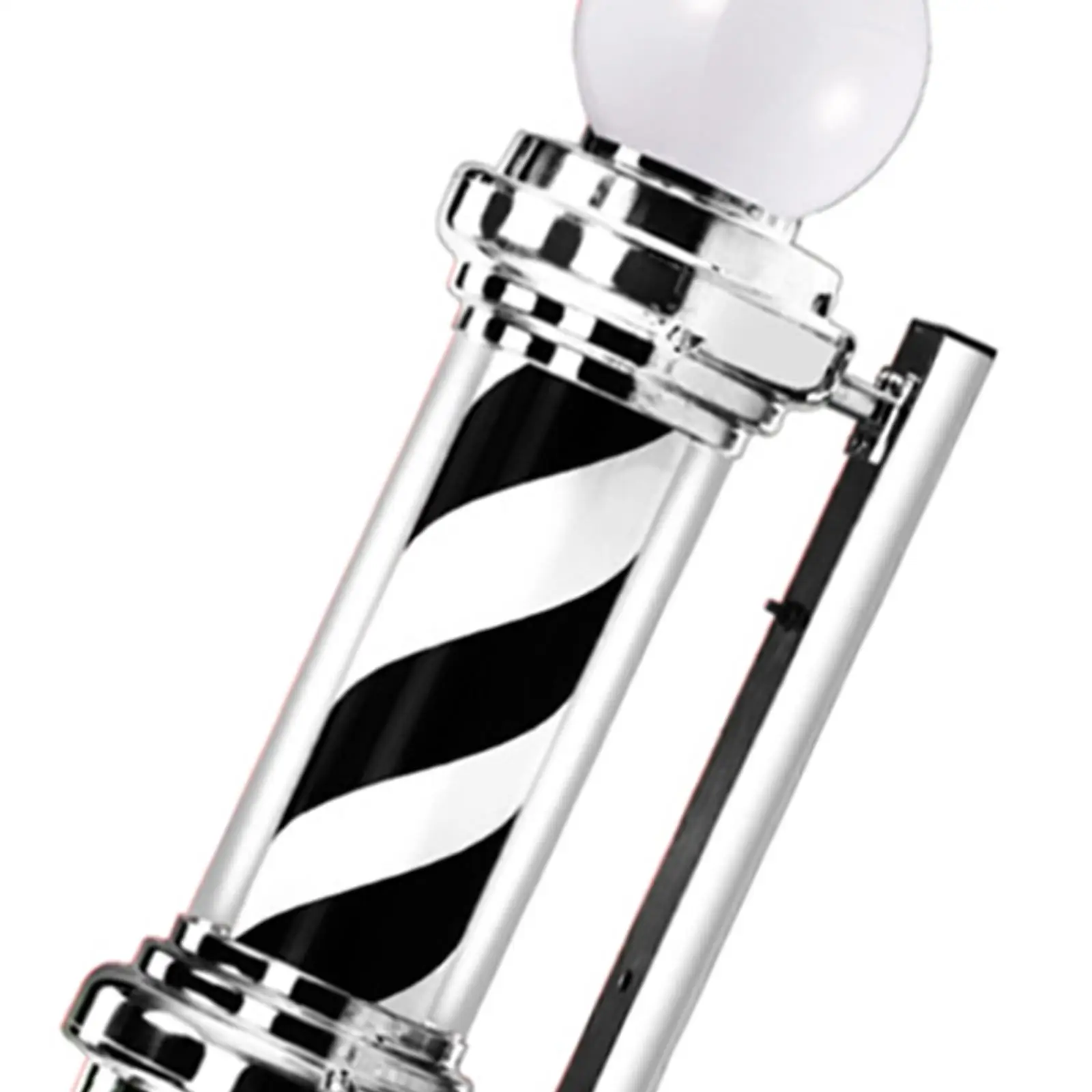 23.6 inch Barber Pole Light Easy Installation Sturdy Rotating Stripes Light Salon Sign for Indoor Hair Salon Outdoor Barbershop image 5