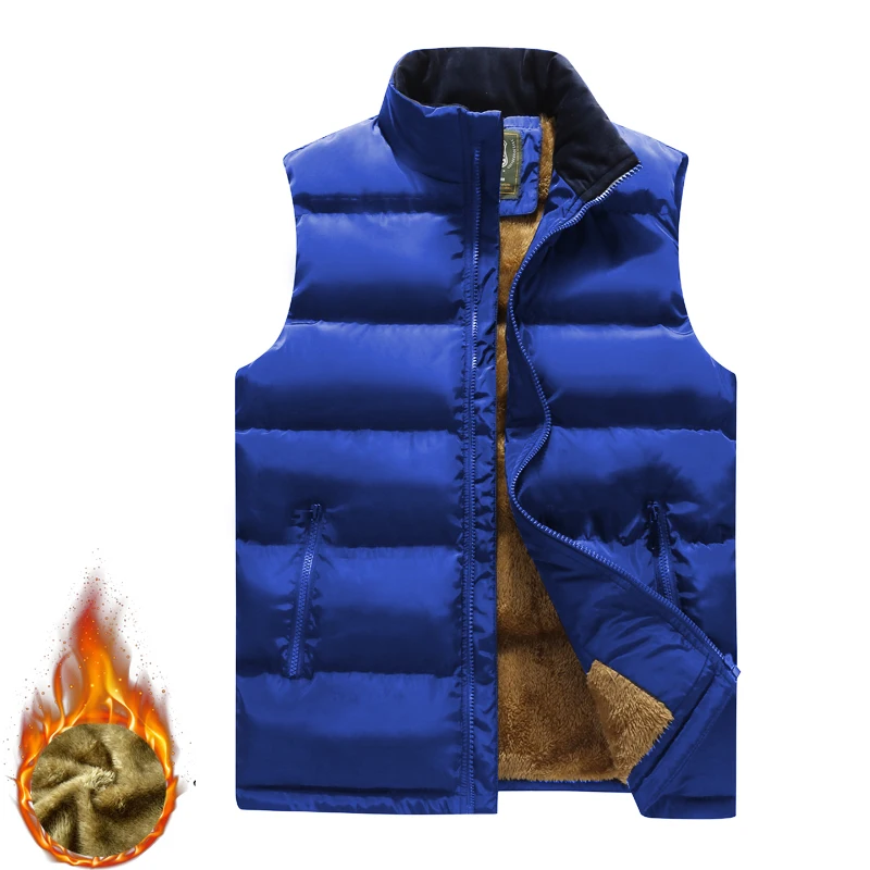 

Winter Casual Comfortable Sleeveless Jacket 2024 New Fur Fashion Big Size 8xl Male Warm Waistcoat Fleece Vest Men