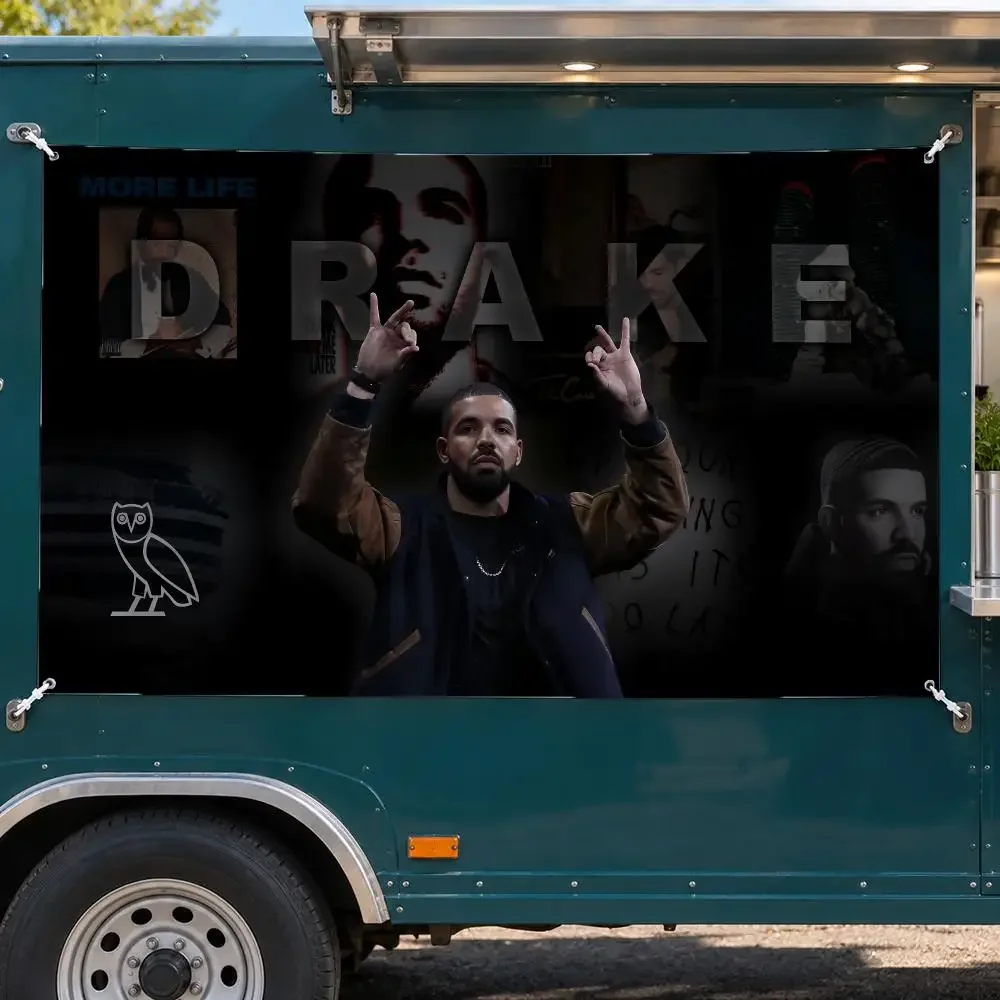 Drake Flags No Hem Banner Anti Fade Washable Home Wall Decor Multi Sizes