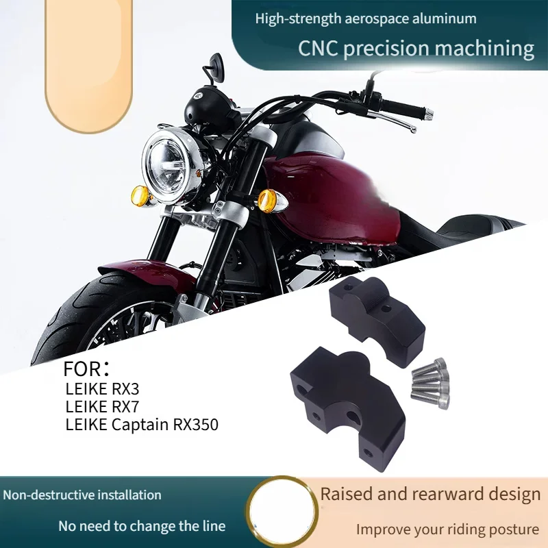 For LEIKE RX3 RX7 RX350 Handlebar Riser Elevador Manillar Moto Accesorios Moto