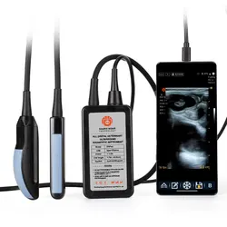 Dual Probe Handheld USB Ultrasound Probe Veterinary Ultrasound Scanner System for Pet and Farm Animal Electric Metal