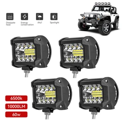 Car LED Light Bar Offroad 4x4 Spotlights Fog Lamp 12V 24V Diode Headlight Truck Farm Tractor Boat SUV ATV Light Bar/work Light