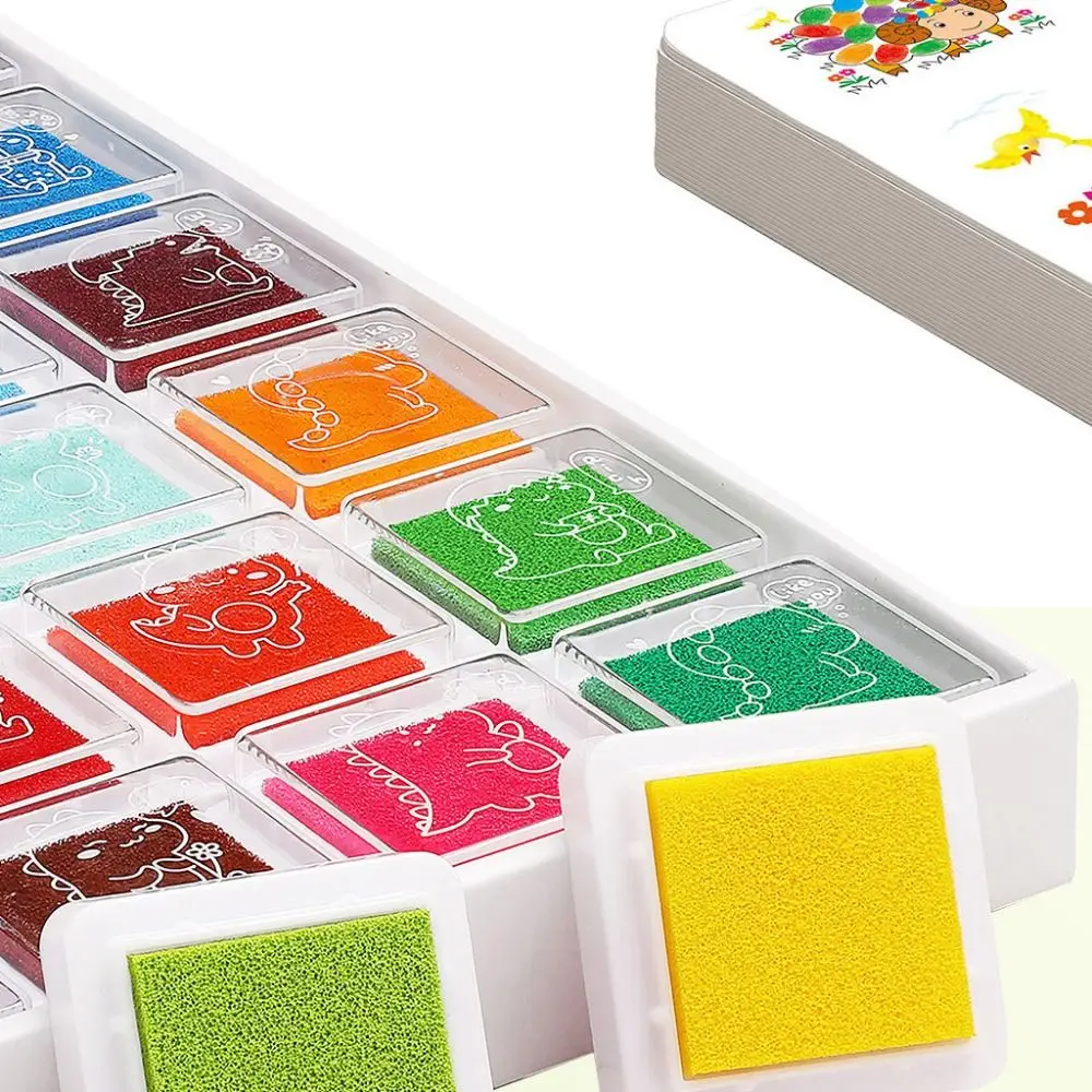 Creative Drawing Coloring Books Handmade DIY Finger Painting Set Thick Cartoon Animal Graffiti Drawing Toys Art Designer