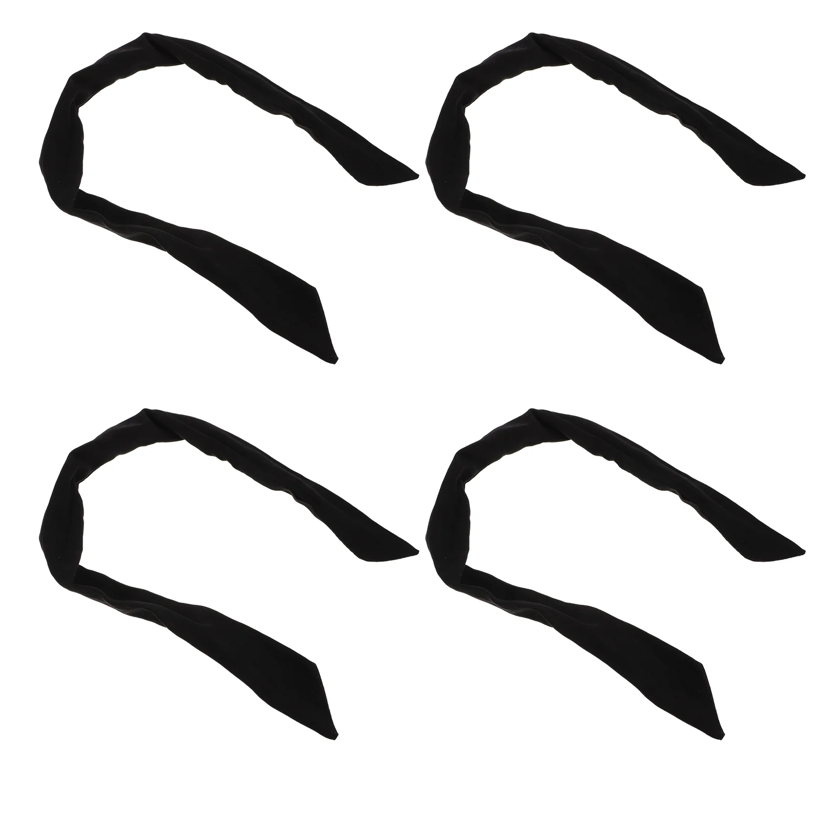 

4 Pcs Hair Tie Scarf Turban Headband Jewelry Vintage Headbands Accessories Scarves Bow Iron Knotted Makeup Miss Women's