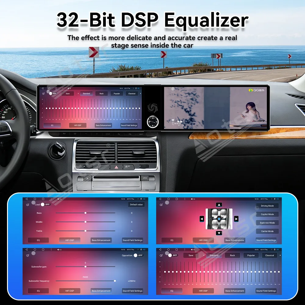 For Audi Q7 2010-2015 Android 13 OS 12.3