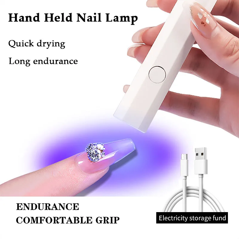 1pc professionale UV LED lampada per unghie Mini lampada per asciugare le unghie lampada UV manicure unghie art lampada portatile per essiccatore per unghie ultravioletto