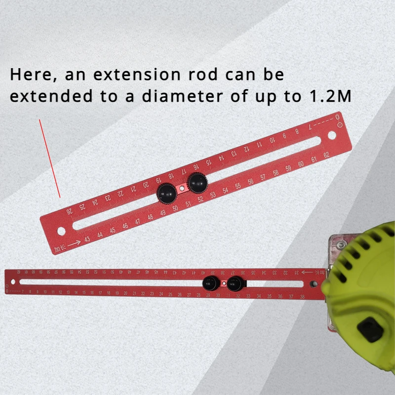 Milling Groove Bracket with Base Woodworking Router Circle Jig for Trimming Machine Carpentry Circle Cutting Guide Board Tools