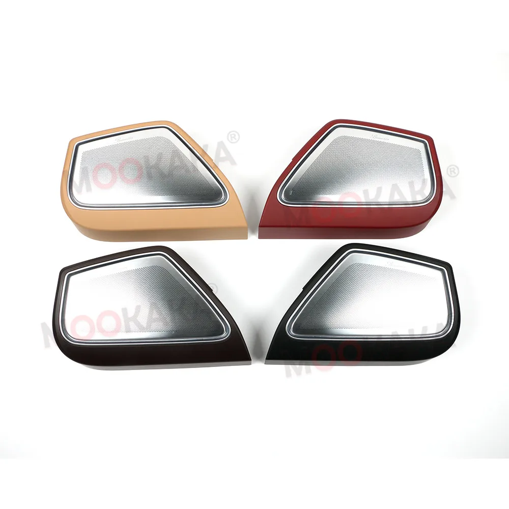 Car Door Audio Speaker For Porsche Panamera 2017-2024 ABS Chrome Ring Sound Horn Circle Cover Trim accessories 4pcs