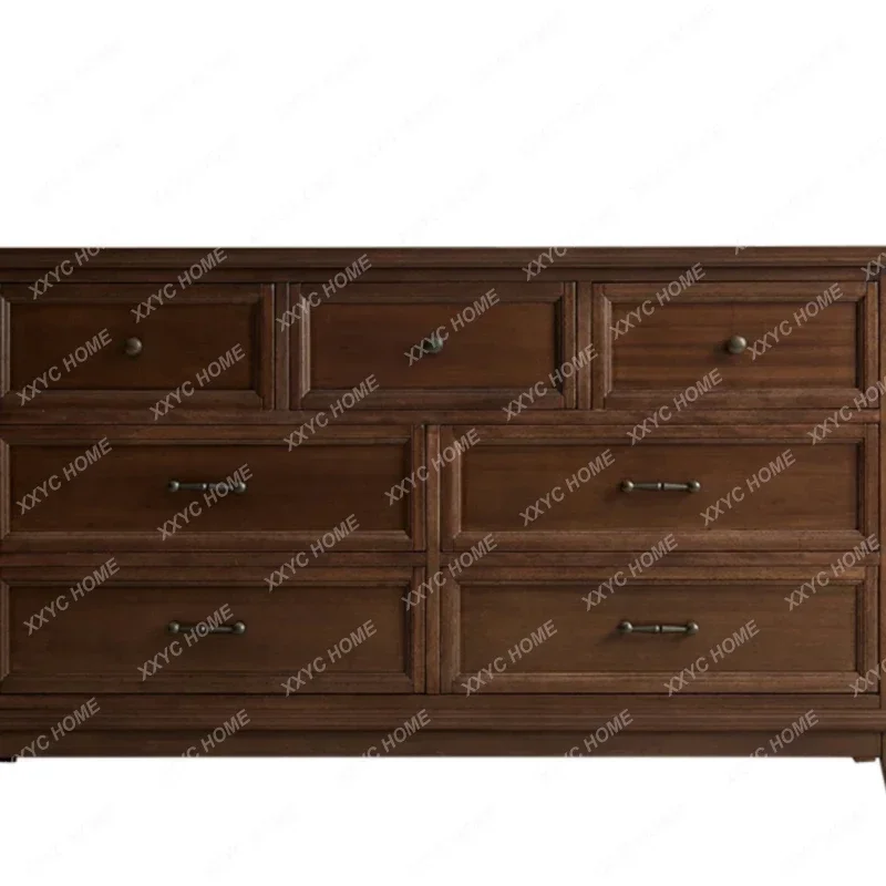 

Мебель для гостиной из цельного дерева, 7 комодов, 5 ведер, шкаф для хранения, мебель, комод для спальни