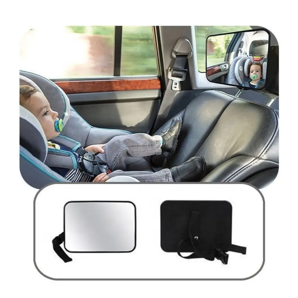 Stable Baby Car Mirror Premium Matte Finish Shatterproof Backseat Facing Safety Mirror Baby in-sight Secure Rearview Baby Mirror