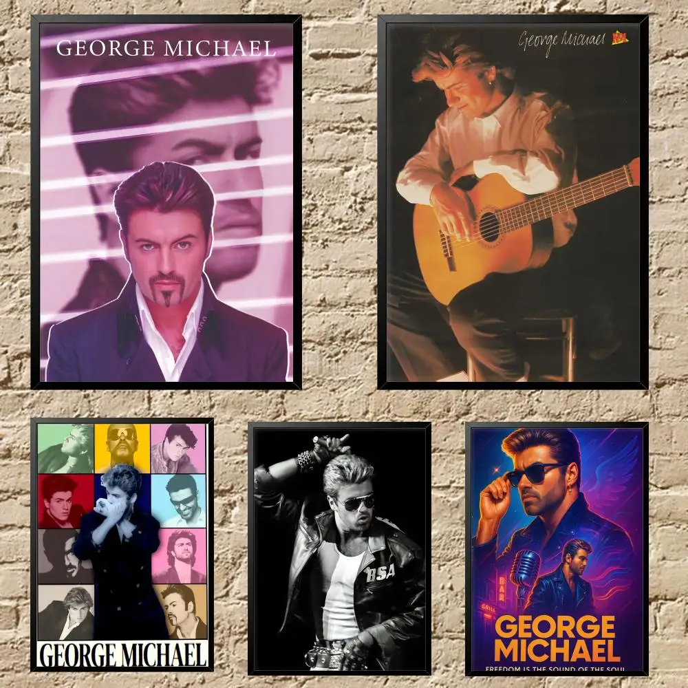 music composer George Michael Poster HD Waterproof Self-Adhesive Wall Art - Versatile Decor for Any Space | Perfect Gift Idea