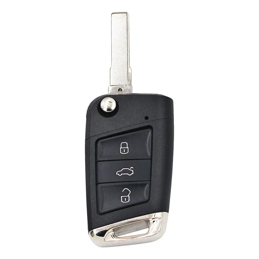 Ecusells الوجه مفتاح بعيد قذيفة الحال بالنسبة ل V-W ل V-olkswagen Tiguan A7 MQB جولف السابع Golf7 جولف MK7 لسكودا اوكتافيا HU66 HAA #3