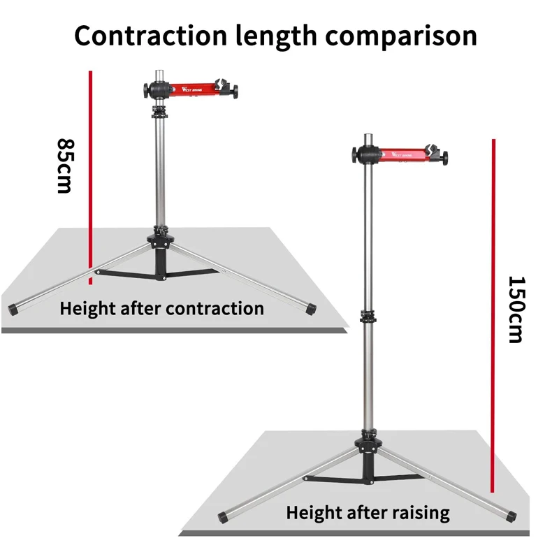 WEST BIKING Bicycle Repair Stand Professional Bike Rack Holder Storage Aluminum Alloy Bike Work Stand Bicycle Repair Tools