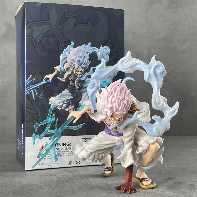 New One Piece Figure Nika Luffy Gear 5 Anime Figure Awakening Pvc Toy Decoration Collectibles Gift Statue Figurine Model Statue