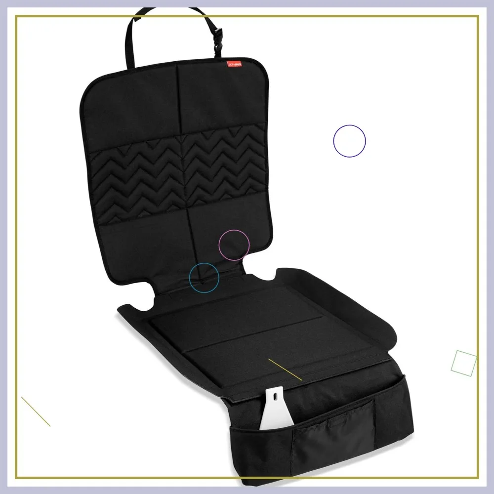 

Universal Baby Car Seat Protector with Crumb Catcher and Brush, Durable Foam Cover for Easy Cleanup