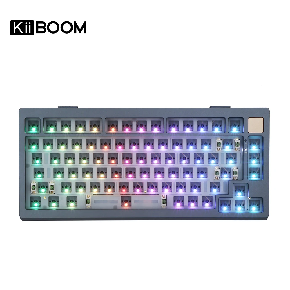 KiiBOOM Moonshadow 81 Aluminum VIA/QMK USB-C Wired Hot-swappable Mechanical Keyboard Barebones Kit NKRO South-facing RGB