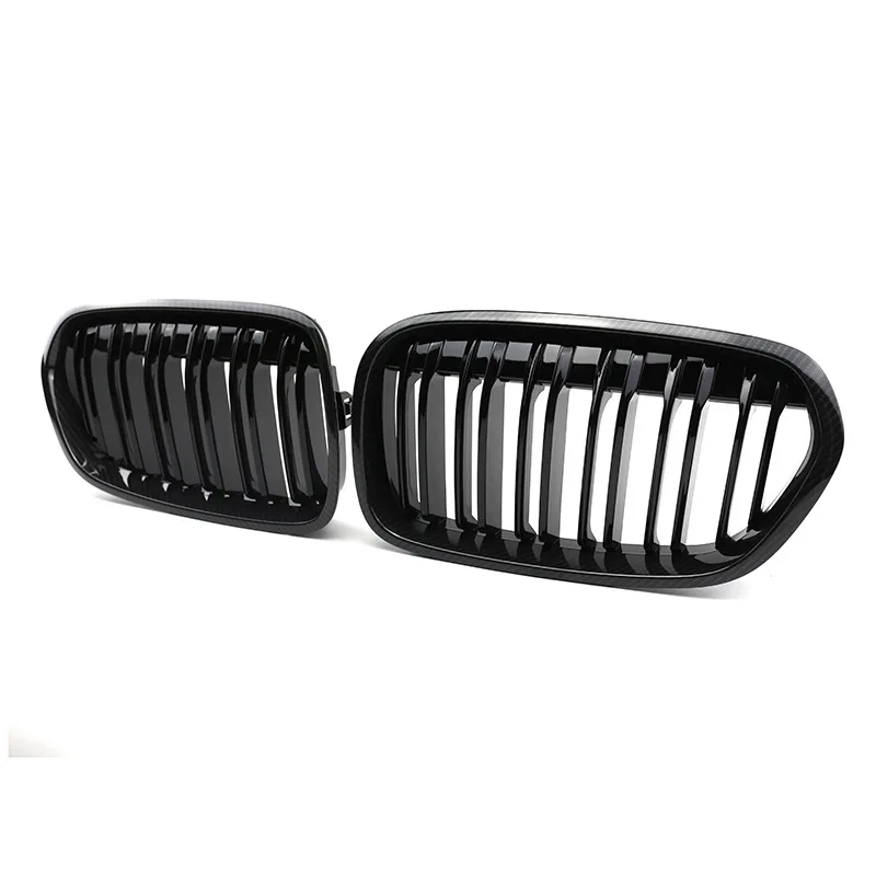 

Suitable for BMW 1 Series F52 2017-2020 Carbon Fiber Dual Slats Car Front Bumper Kidney Grille