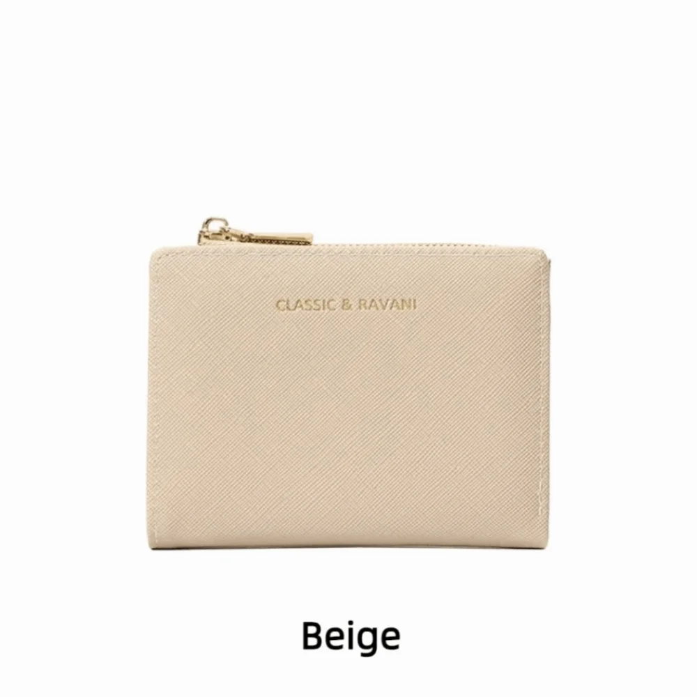 Portable PU Leather PU Coin Purse Card Pocket Korean Style Card Holders Clutch Short Coin Pouch Short Wallet Female