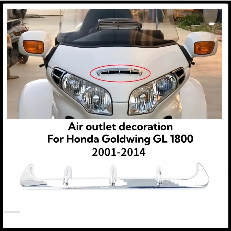 Gold Wing Motorcycle Fairing Scoop Trim Decoration Chrome For Honda Goldwing GL 1800 2001-2012 2013 2014 Air outlet decoration