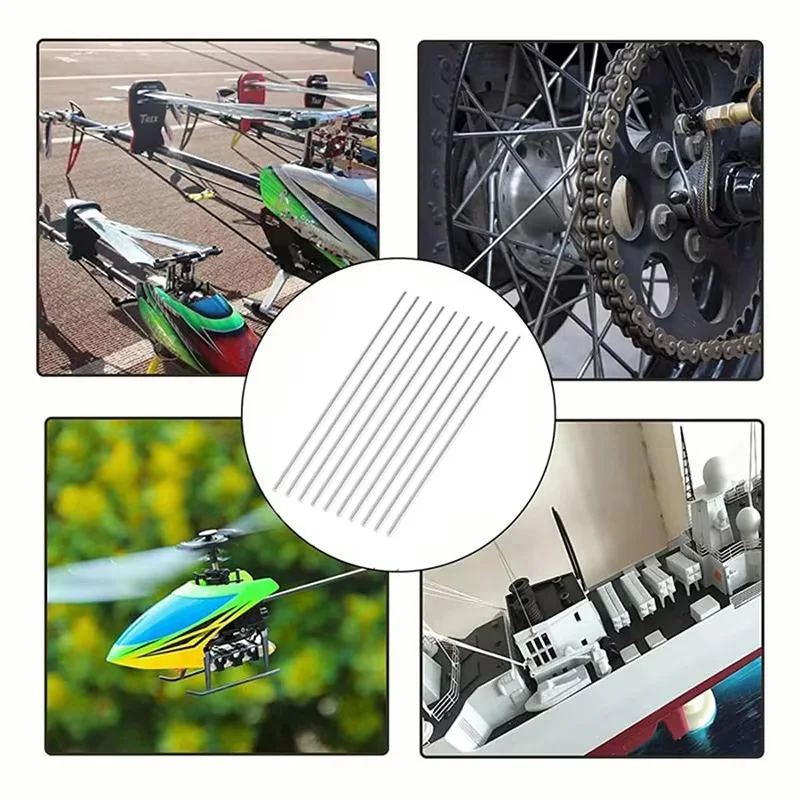 2/3mm Diameter Metal Shaft, Model Car Axle, Gear Drive Shaft, Steel Shaft, DIY Tech & Toy Vehicle Replacement Parts
