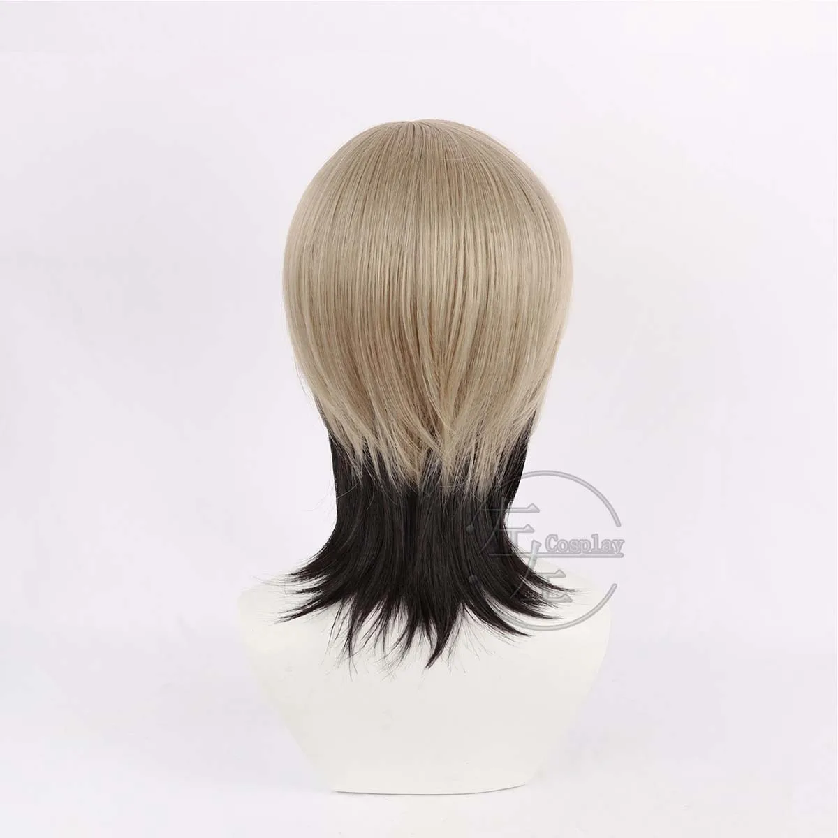 الرجال أنيمي Gachiakuta Zanka Nijiku تأثيري براون أسود شعر مستعار مختلط