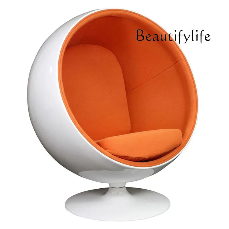 Fiberglass Massage Armchair Single Living Room Sofa Balcony Bubble Hemisphere Lying Rotatable Leisure Chair