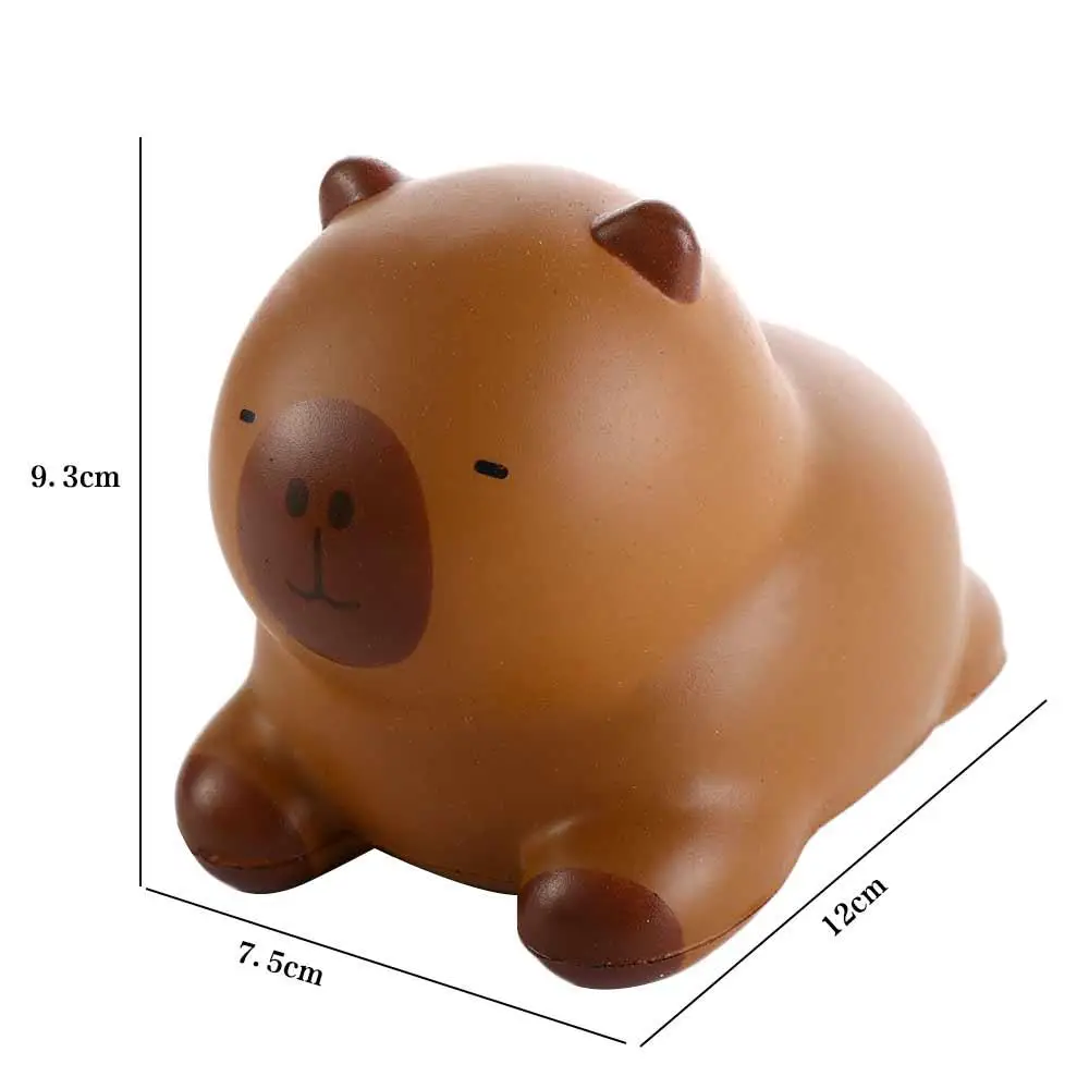 Cute Cartoon Animal Capybara Squeeze Toy Squeeze Funny Capybara Slow Rebound Toy Cute PU Simulation Capybara Decoration Girl Toy