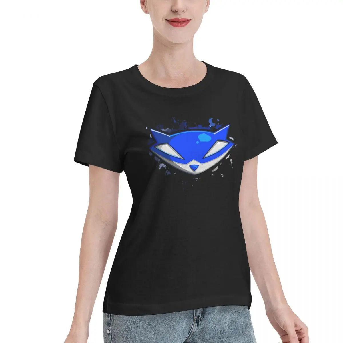 No Shrink Sly Cooper Logo Women's T-shirt Jogging Everyday Tee