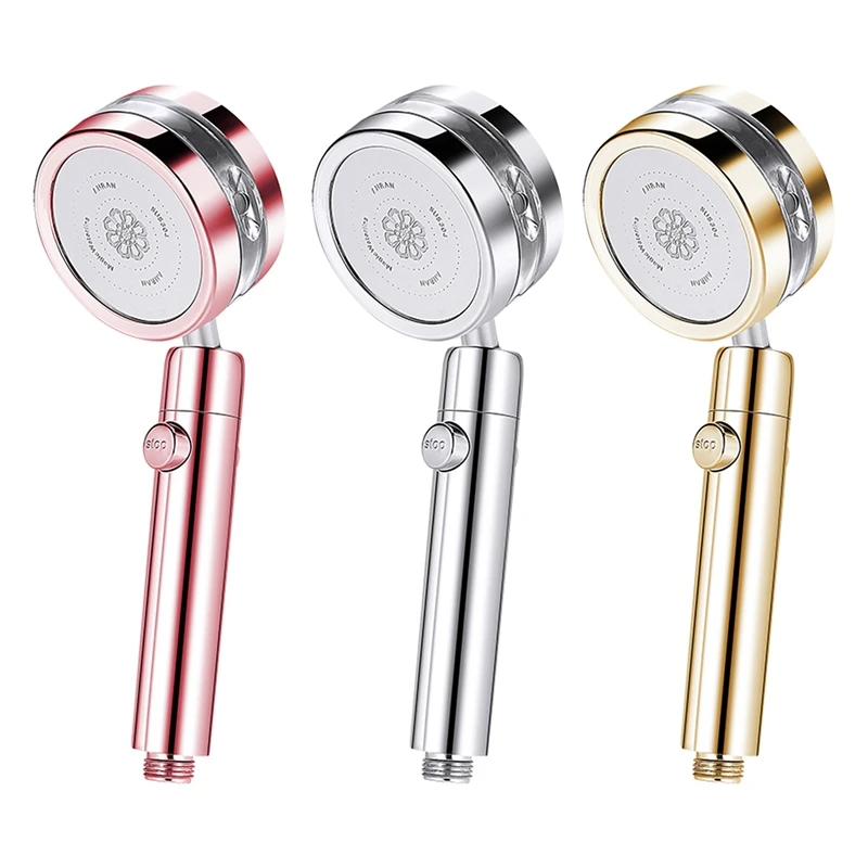 New Turbocharge Shower Head High Pressure Detachable 360 Degree Rotating Jetting Showerhead Filter For Bathroom Bath