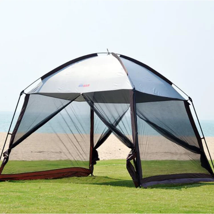 Outdoor Camping Picnic Screen Canopy Sun Shelter Gazebo Patios Shelter 3M Screen House Mesh Tent