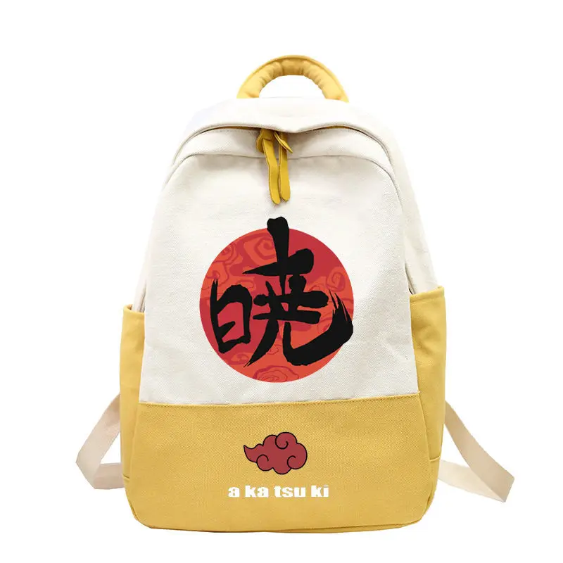 شياو تنظيم حقيبة الظهر اليابانية الإبداعية اثنين يوان حول الطلاب قماش حقيبة الظهر أزياء الهالوين في الحرم الجامعي