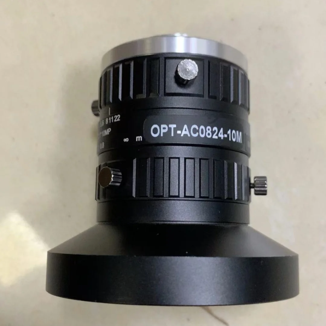 Second hand OPT-AC0824-10M 10 megapixel 1-inch industrial lens test OK in stock, fast delivery